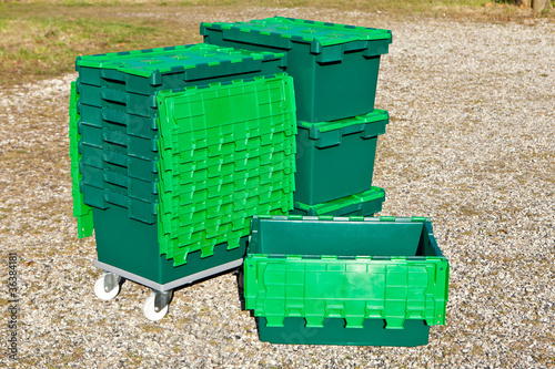 Green Plastic Boxes