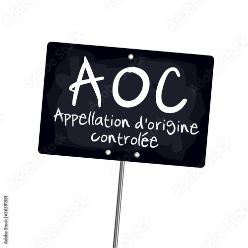 Pancarte "AOC"