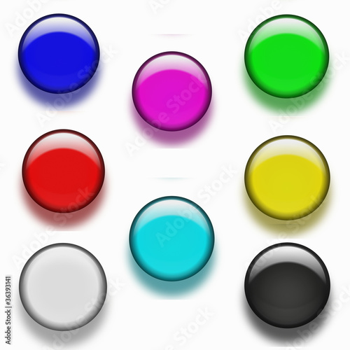 Free Download button glossy round collection - GFXLoad