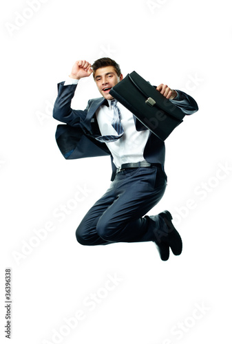 Dynamic businessman photo