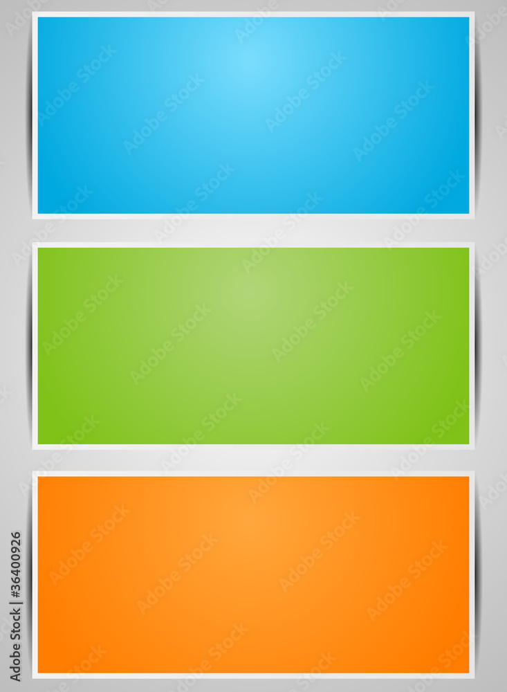 Naklejka premium Banners set