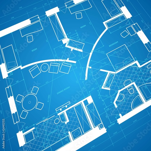 Abstract blueprint background