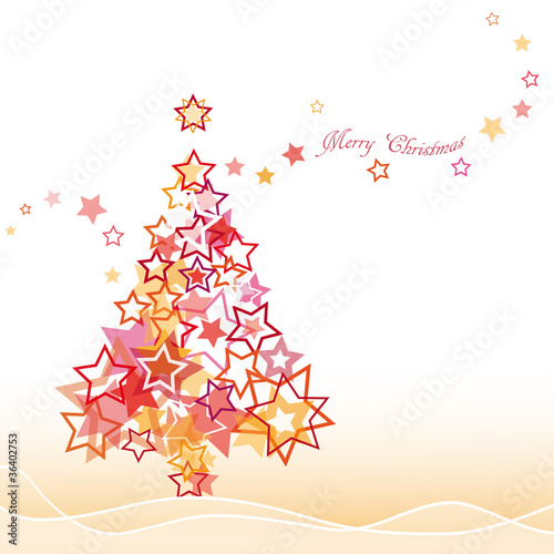 Warm Star Christmas Tree