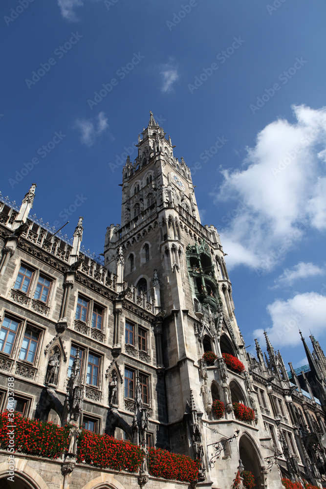 New Town Hall (Neues Rathaus) in Munich, Germany