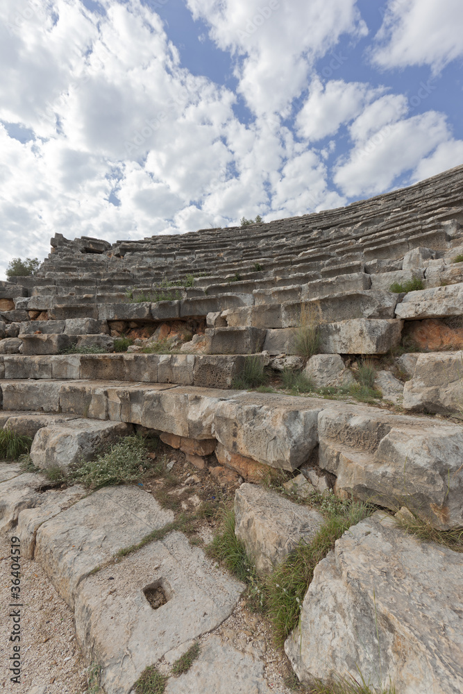 Amphitheater in Kas on Turkish Riviera