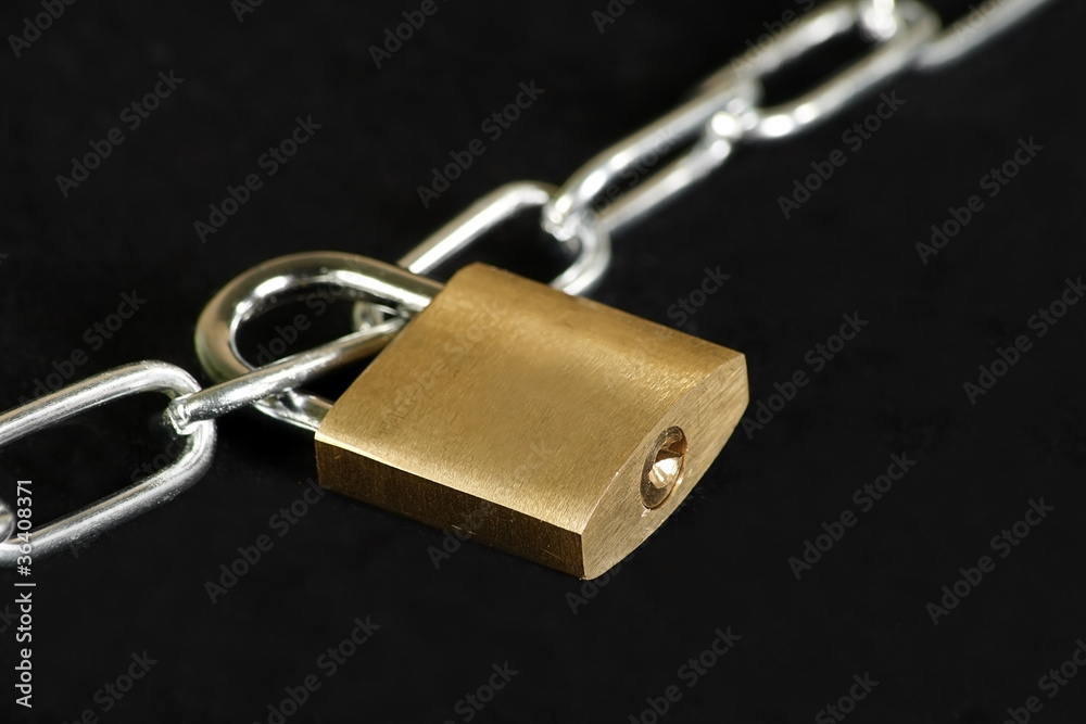 padlock and chain