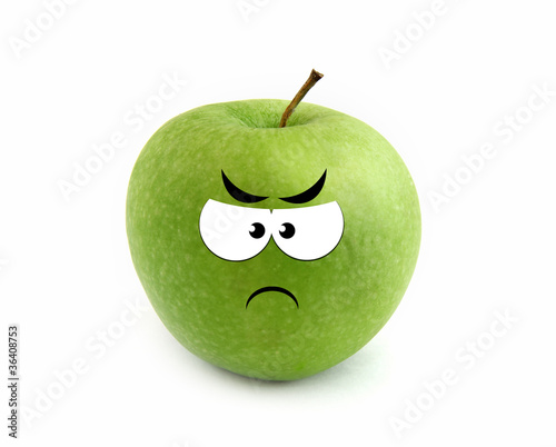 Angry apple photo