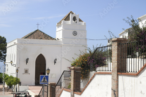 Church at Maro on the Costa del Sol in Andalucia Spain photo