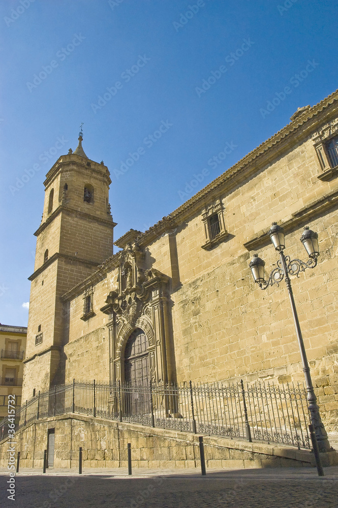 Santisima Trinidad church facade at Ubeda in Andalucia Spain