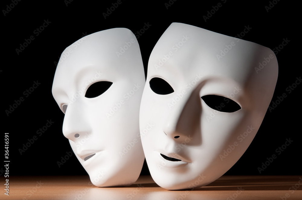 Masks with theatre concept