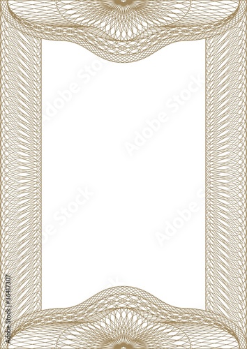 Guilloche vector frame