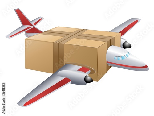 Scatola Cartone Trasporto Aereo-Cardboard Box Airmail