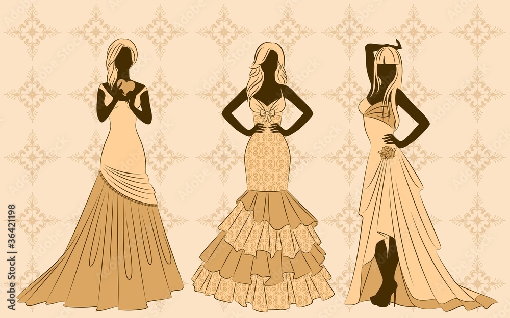 vector Illustration of beautiful bride vector Illustration of beautiful bride