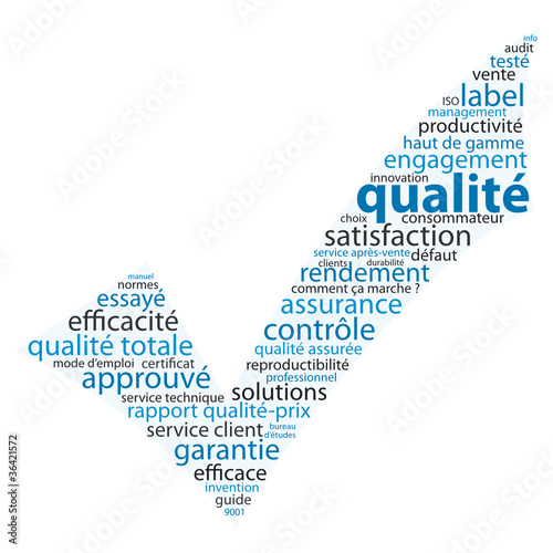 Nuage de Tags "QUALITE" (testé essayé approuvé fiabilité coche)