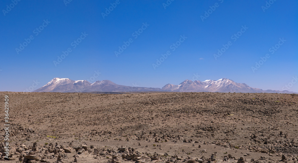 Peruvian highland plains and mountains