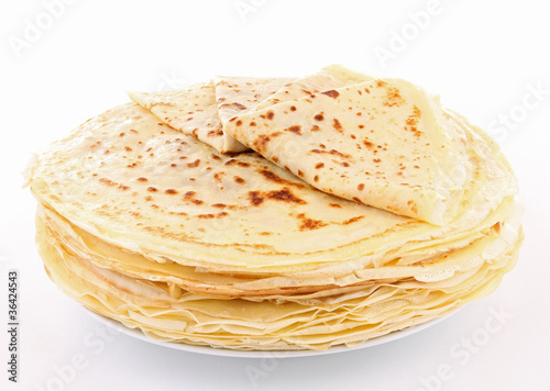 isolated pile of crepes