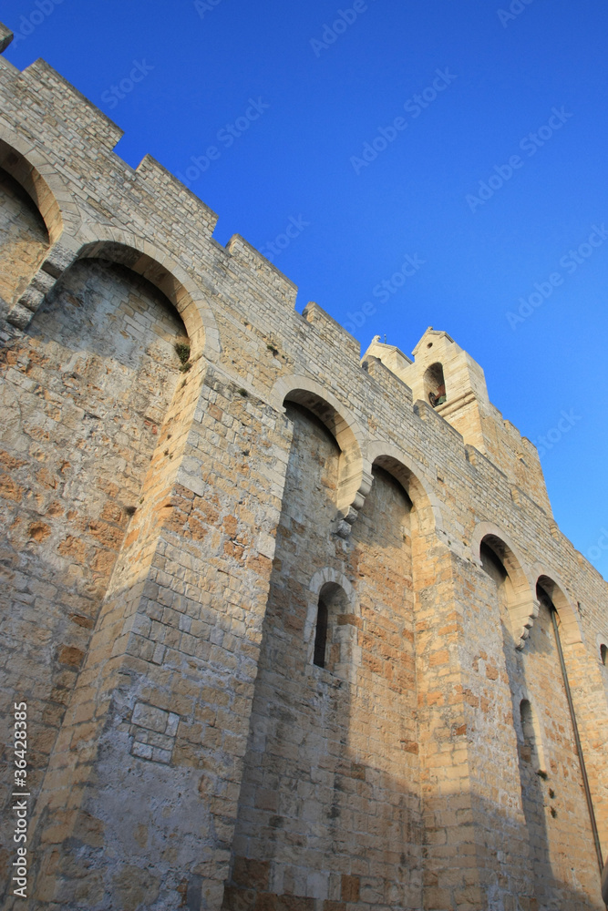 fortifide side of medieval church