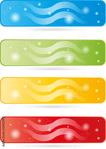 Banners Set, Vektor, Hintergrund