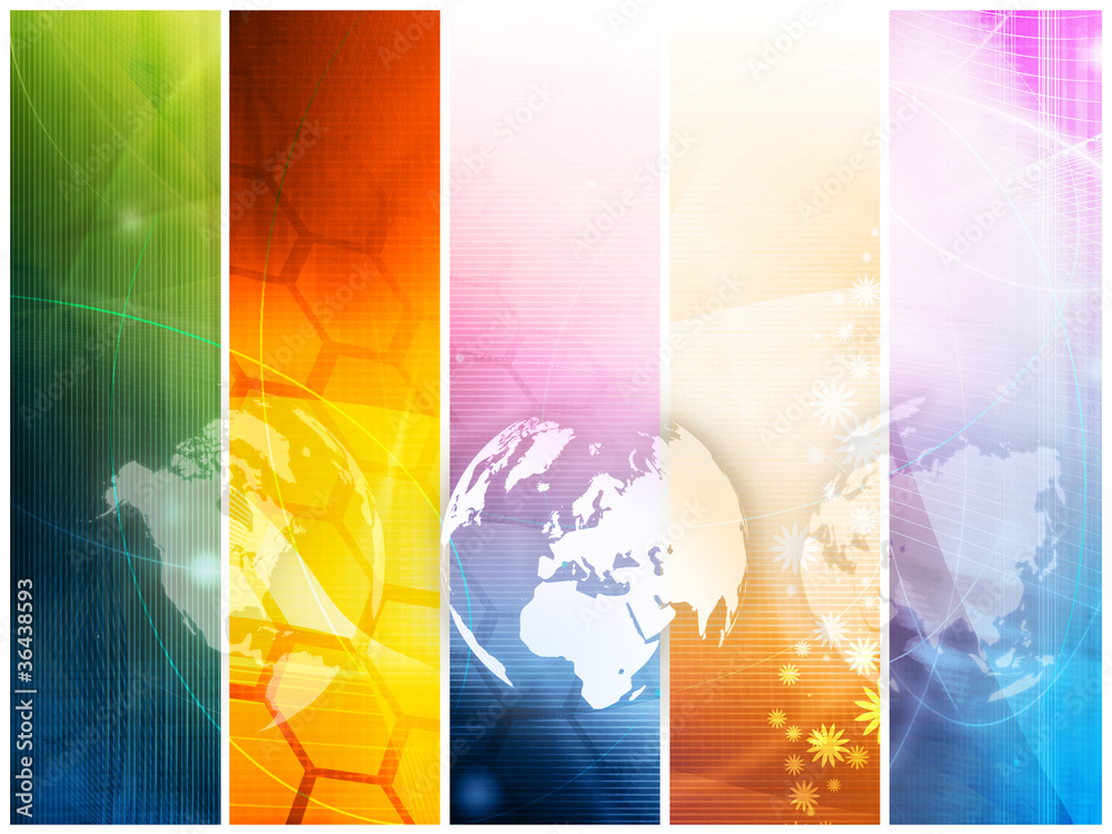 Obraz premium Europe map technology style artwork for your design