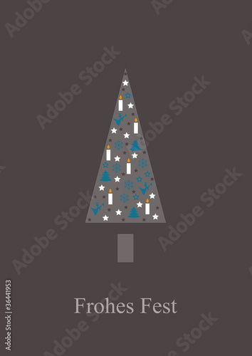 Tannenbaum mit Kerzen