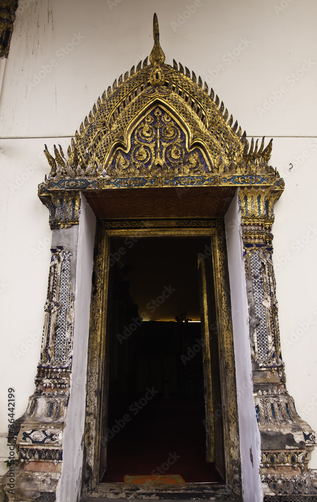 Thai traditional temple gate
