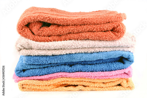 Vászonkép Pile de serviettes de bain