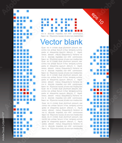 Abstract blank. Pixel art. Vector