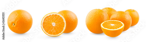 Orange and group of oranges