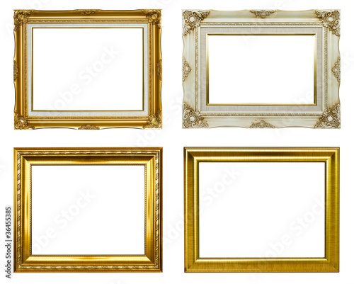 Gold picture frame