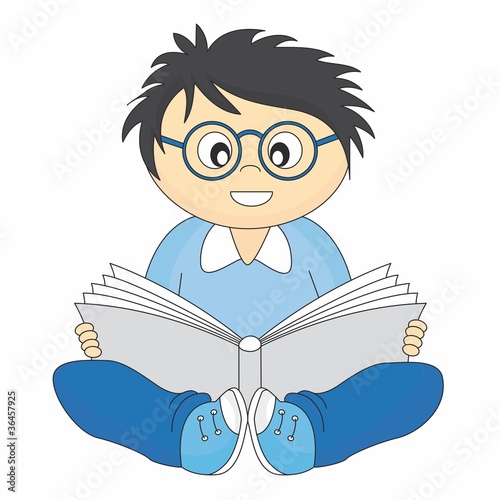 niño leyendo un libro