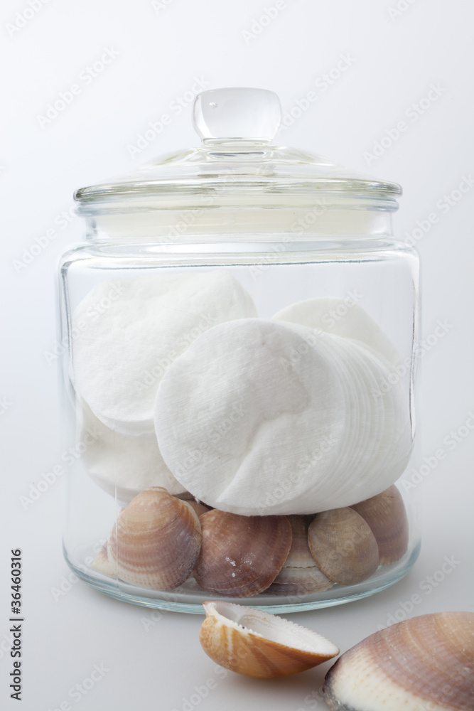 hygienic wipes in a glass jar hygienic wipes in a glass jar