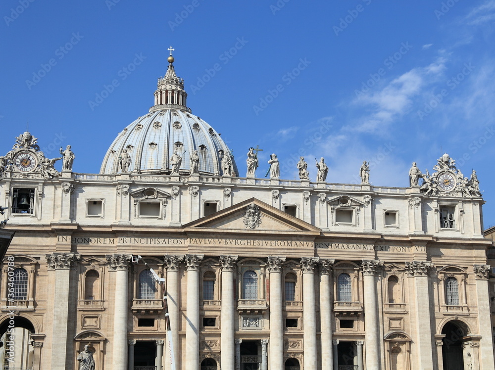 facade of Saint Peter's Basilica, Vatican