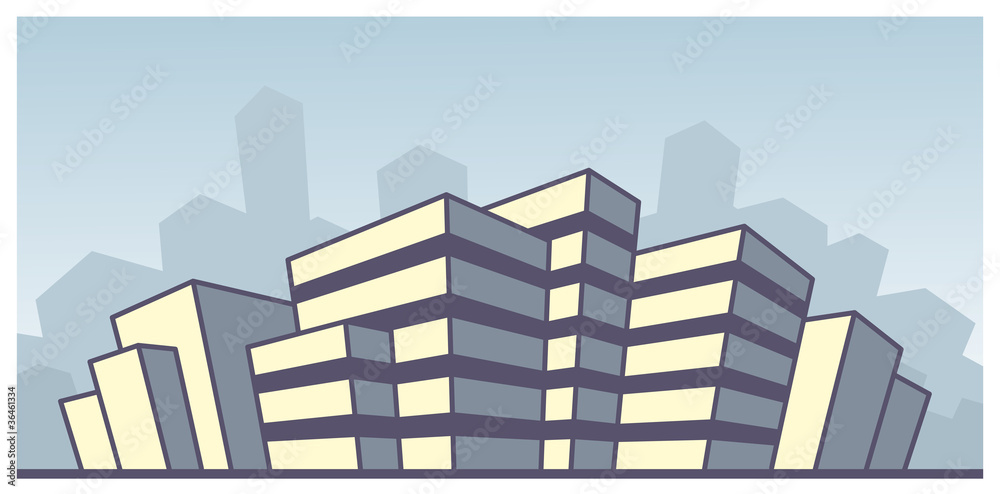 Fototapeta premium City building