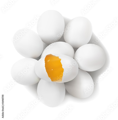 Eggs and yolk