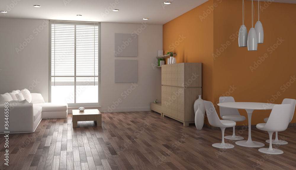 Fototapeta premium Interno con divano