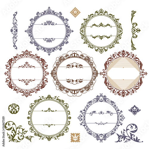 set of royal vintage frames