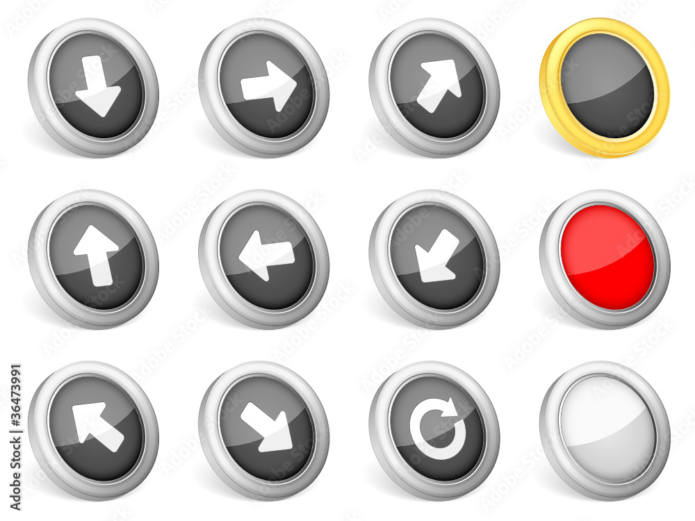 3d icons arrows 3d icons arrows