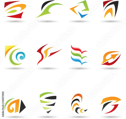 Eps Vector illustration of geometrical abstract shapes