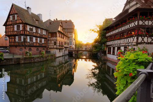 Sunset in Petite-France, Strasbourg, France