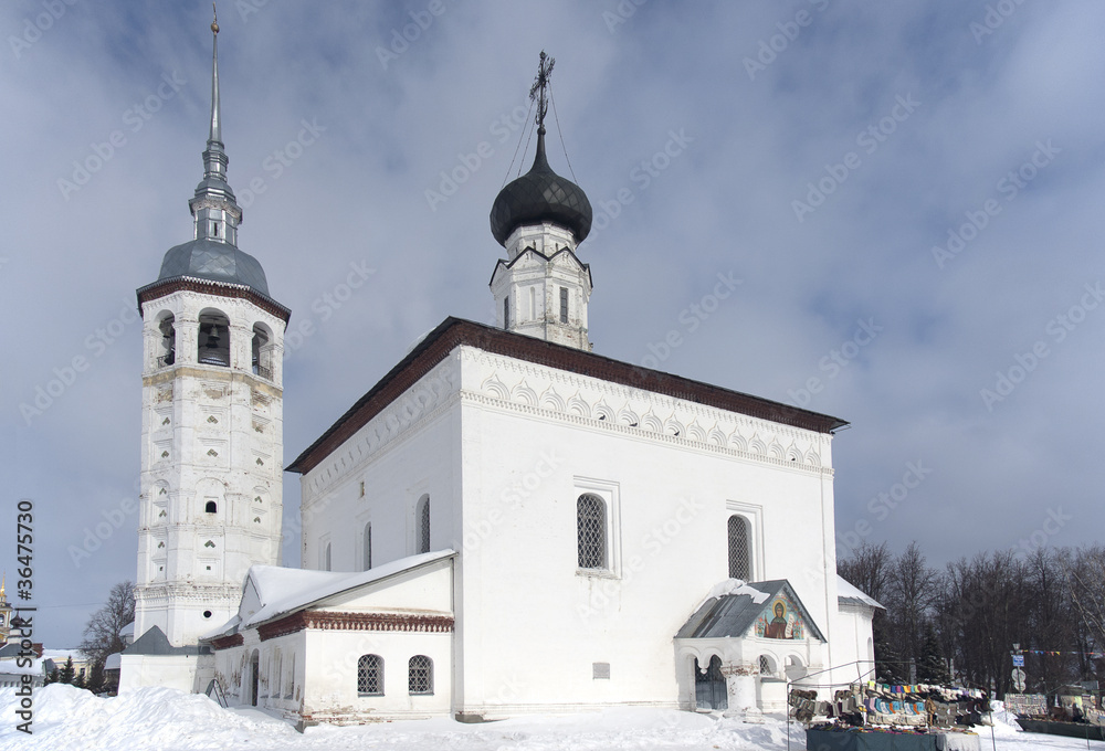 Suzdal city. Russia. Voskresenskaya church built in the1720
