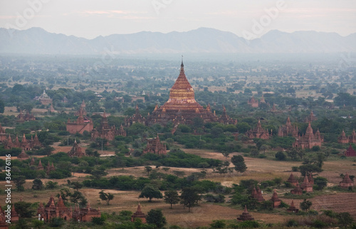 Famous Dhammayazika pagoda in Bagan, Myanmar