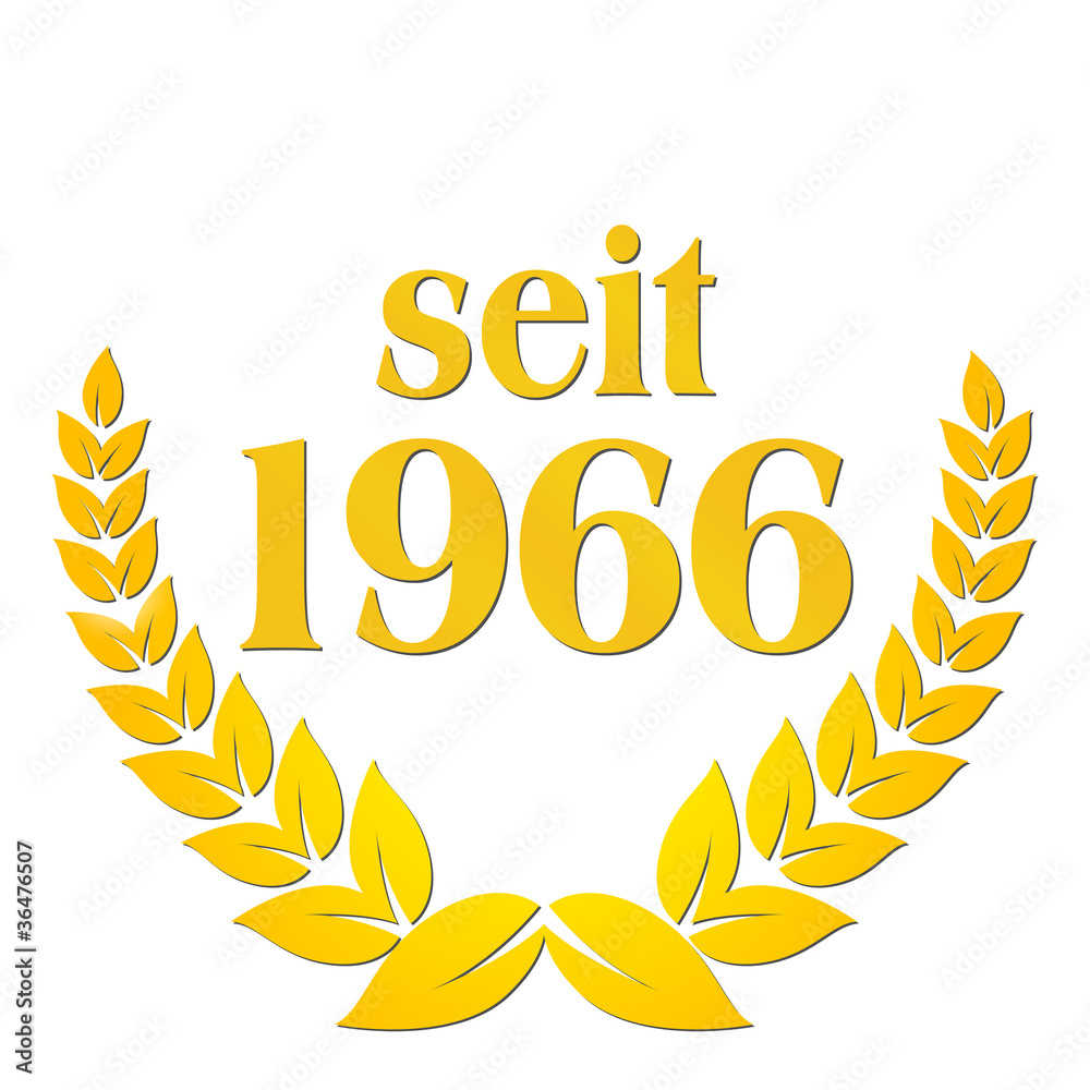 seit 1966 jubiläum lorbeerkranz lorbeer gold seit 1966 jubiläum lorbeerkranz lorbeer gold