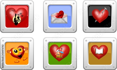 Wallpaper Mural bottoni cuore Torontodigital.ca