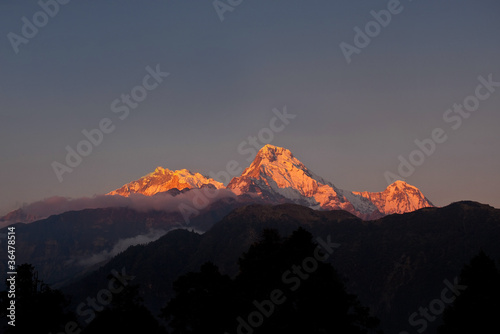 Annapurna south at sunrise
