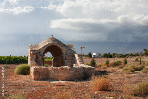 Old stone ruins church photo