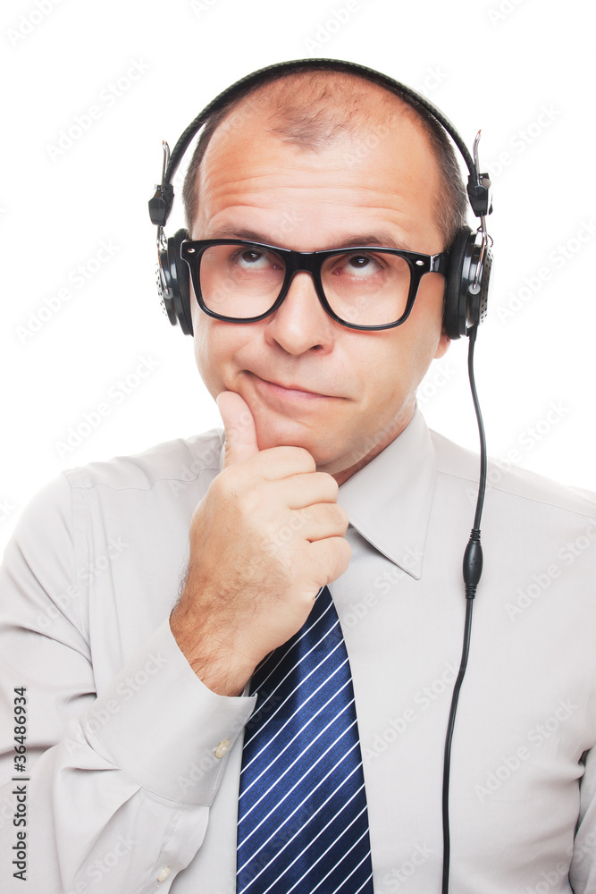 Man with headphones