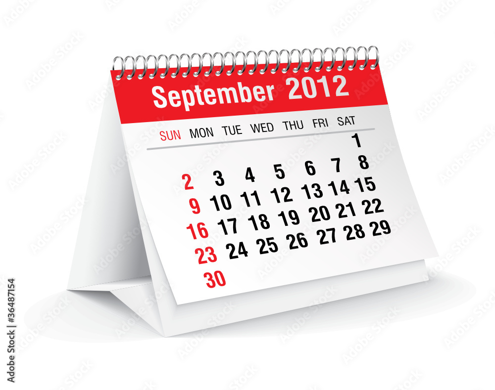 september 2012 desk calendar september 2012 desk calendar