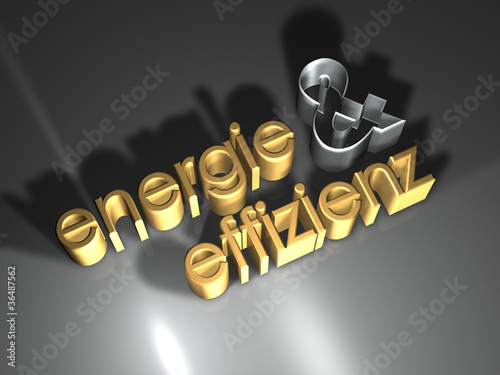 Energie - Effizienz - gold