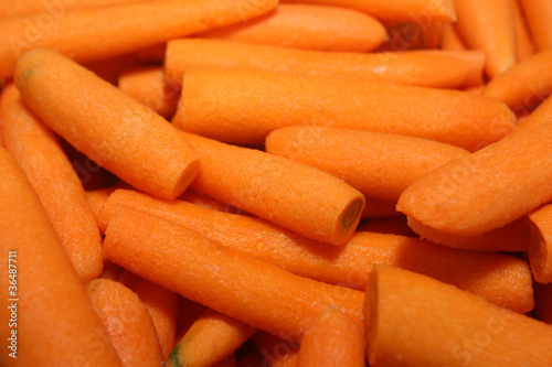 Obraz na płótnie Washed carrots. Background w salonie