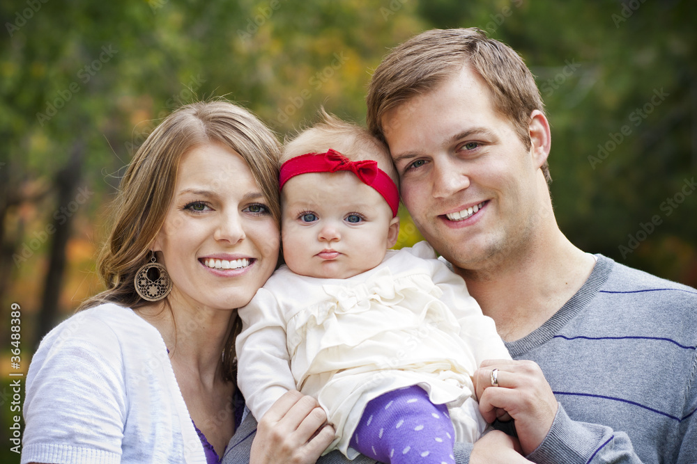 Perfect Young Beautiful Family Portrait Perfect Young Beautiful Family Portrait